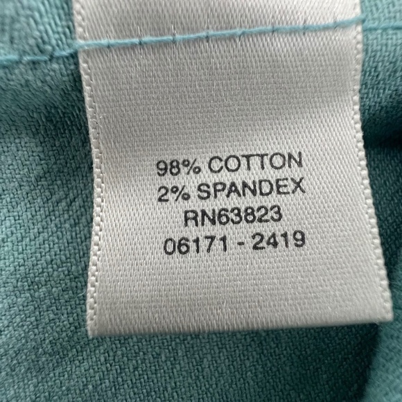 Christopher & Banks Green Mini Denim Jean Skirt Size 8 Women’s - Picture 5 of 6